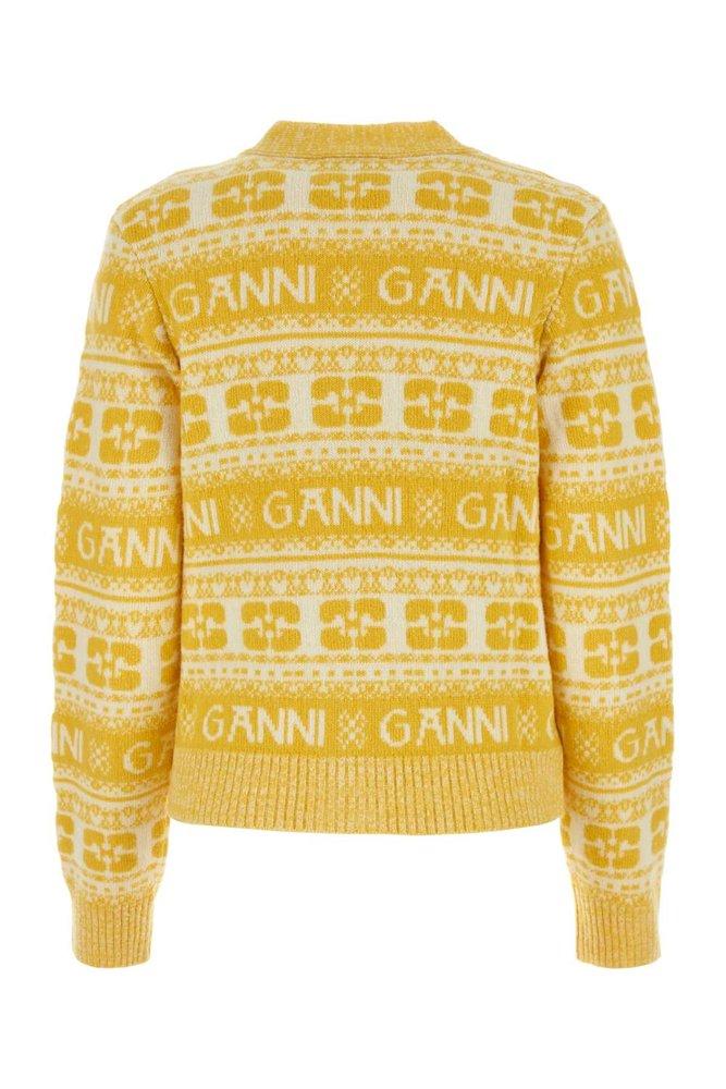 Ganni yellow sweater discount