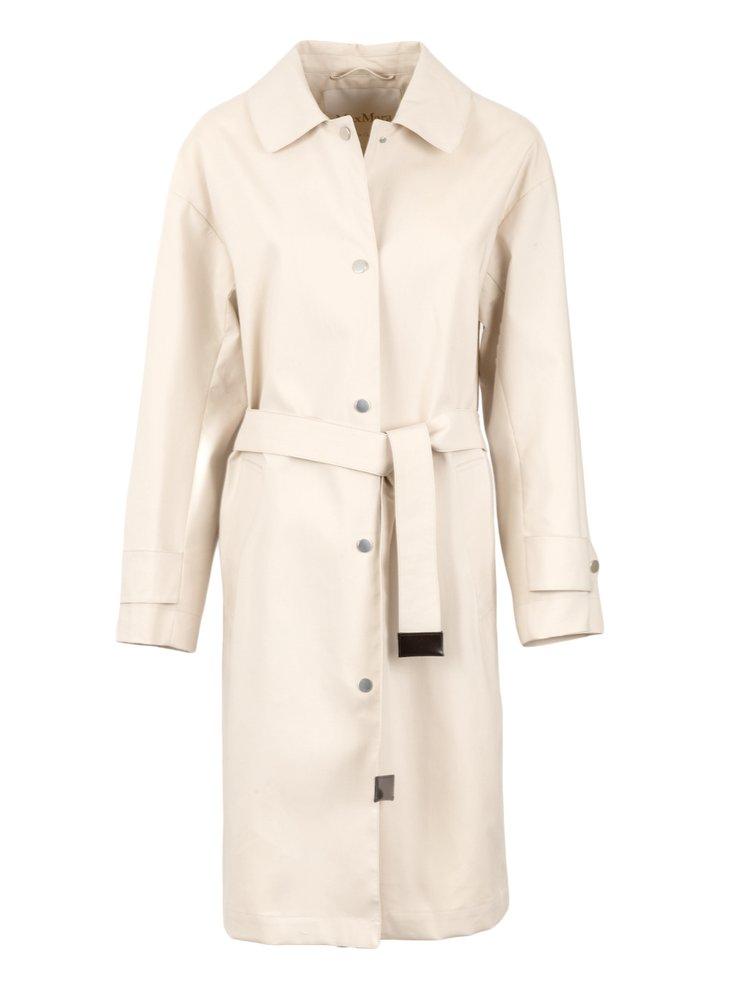 Max Mara The Cube Emilia Water-repellent Trench Coat in White | Lyst