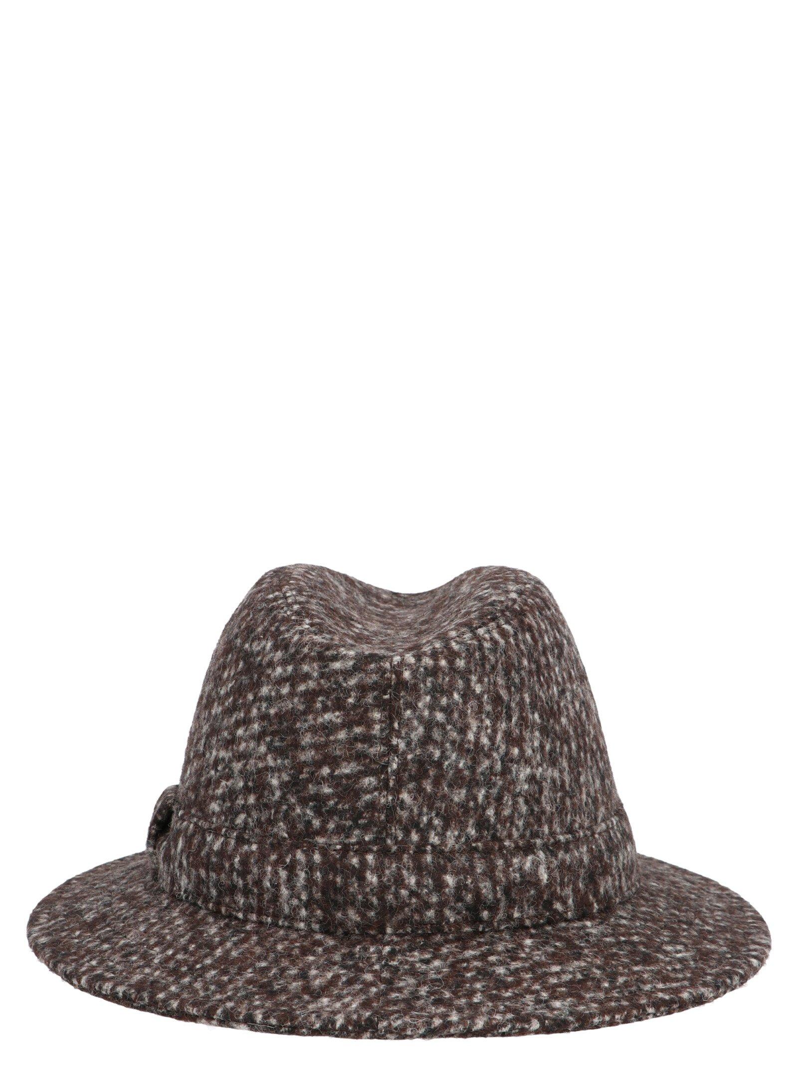 Dolce & Gabbana Wool Woven Fedora Hat in Gray Lyst