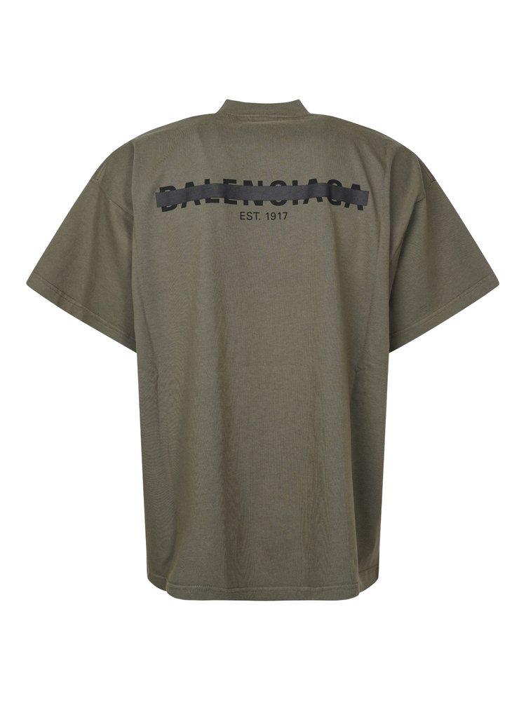 Balenciaga t shirt olive 2025