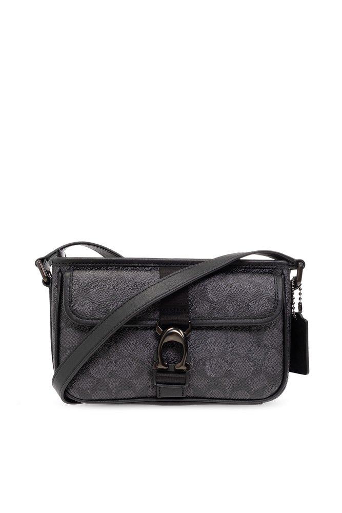 coach black monogram crossbody