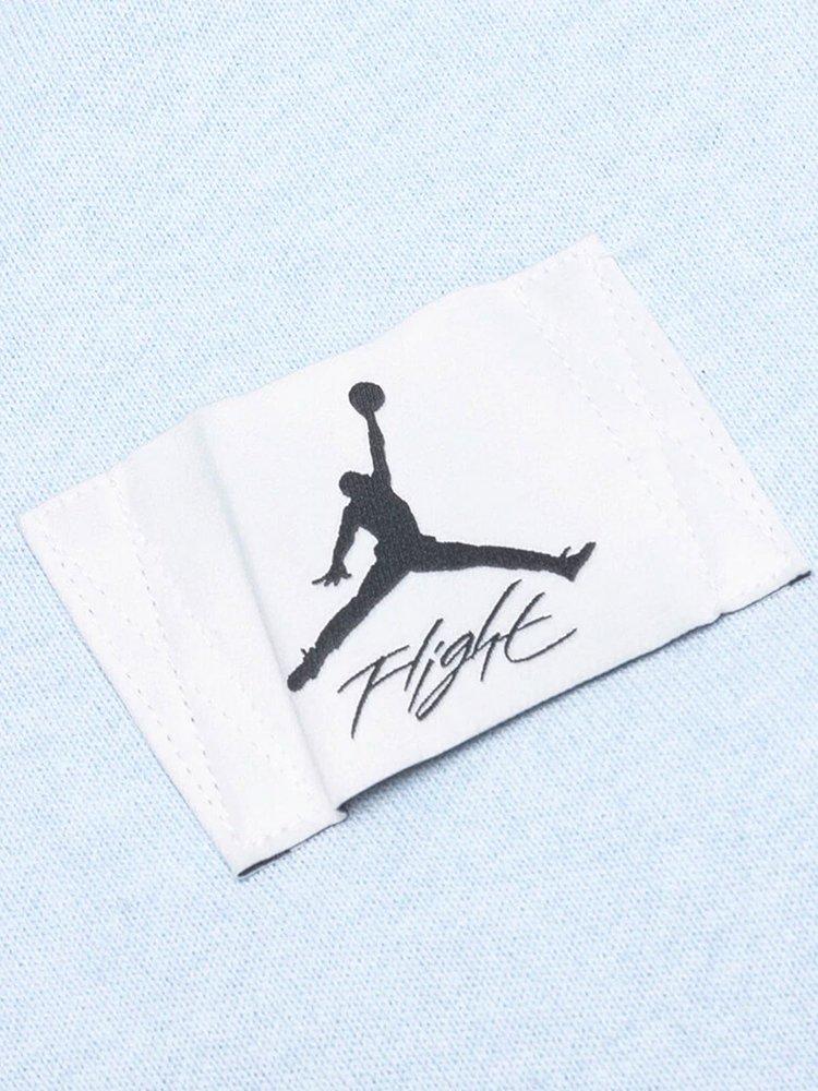 Nike Air Jordan Logo Patch Drawstring Hoodie in Gray | Lyst