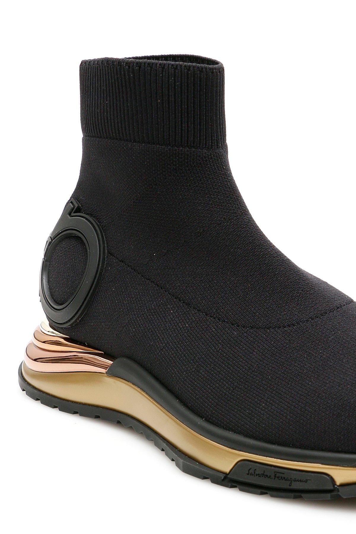 salvatore ferragamo gardena sock sneakers