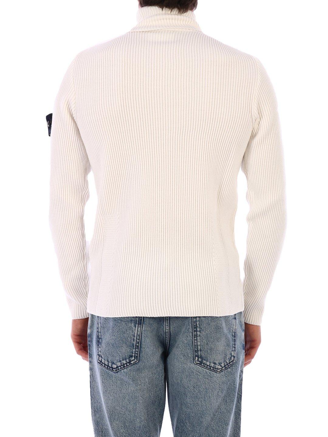 stone island white turtleneck