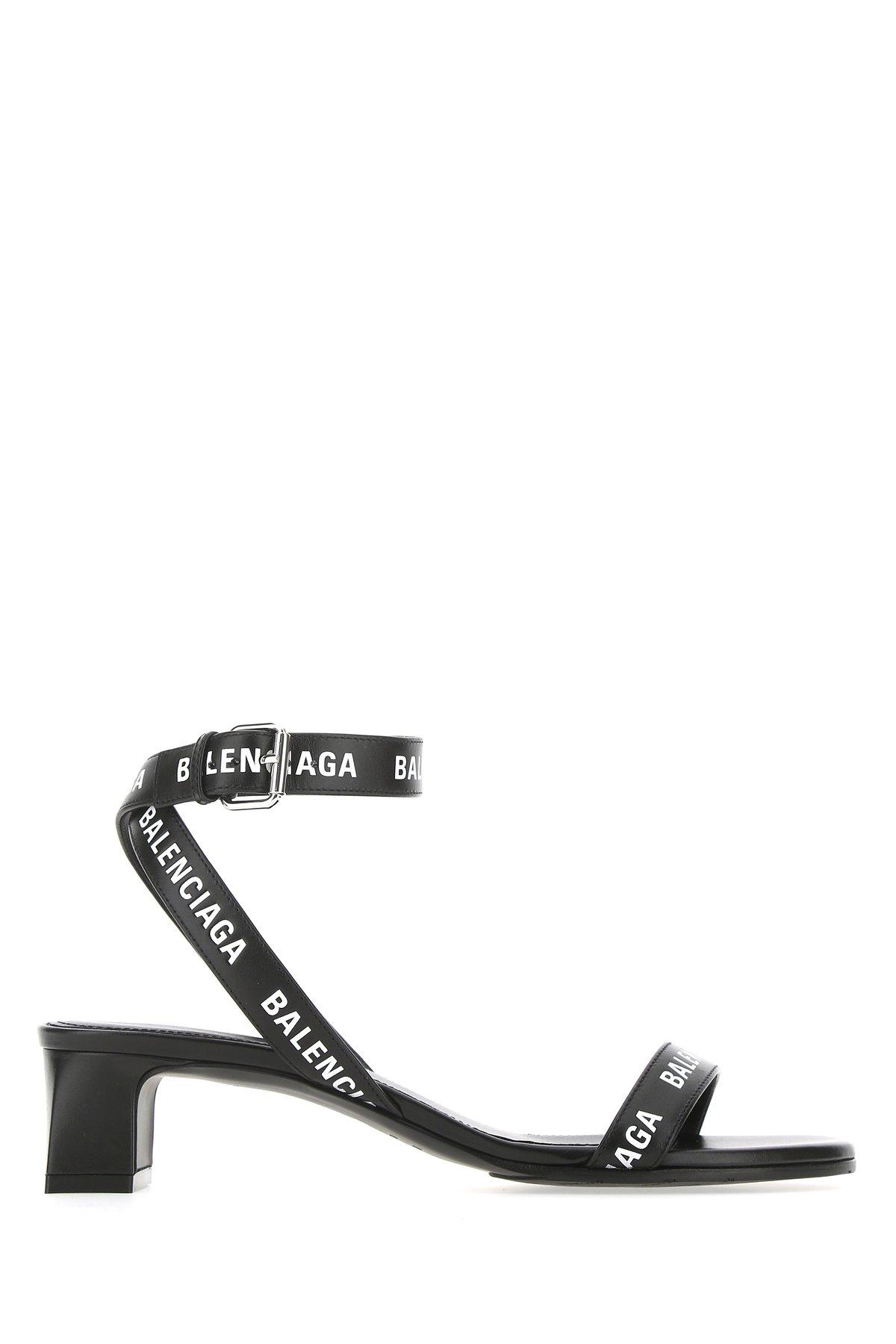 Balenciaga logo best sale sandals