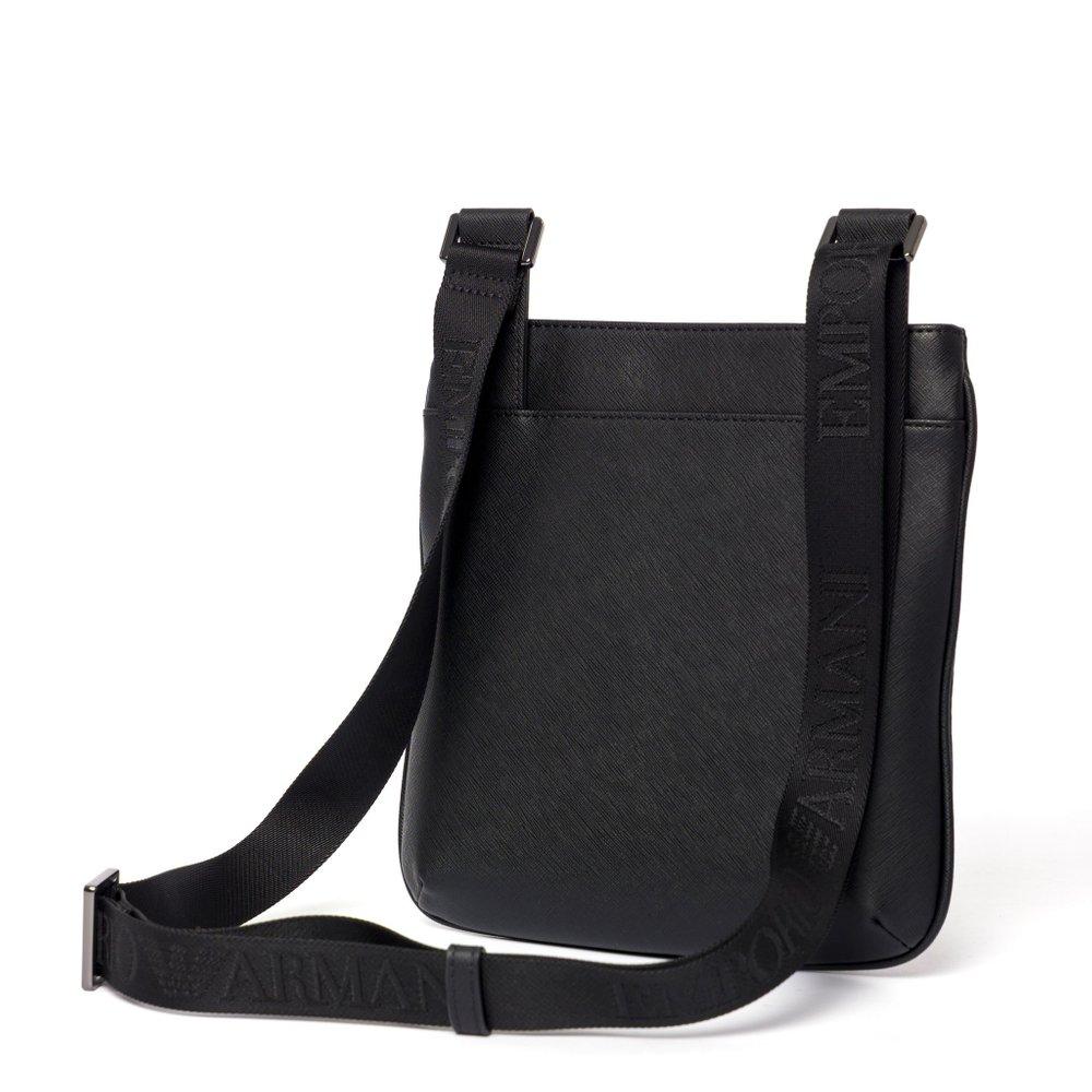 Emporio Armani Messenger Bag Leather Canvas Italy Good Preowned Condition  Purse | eBay