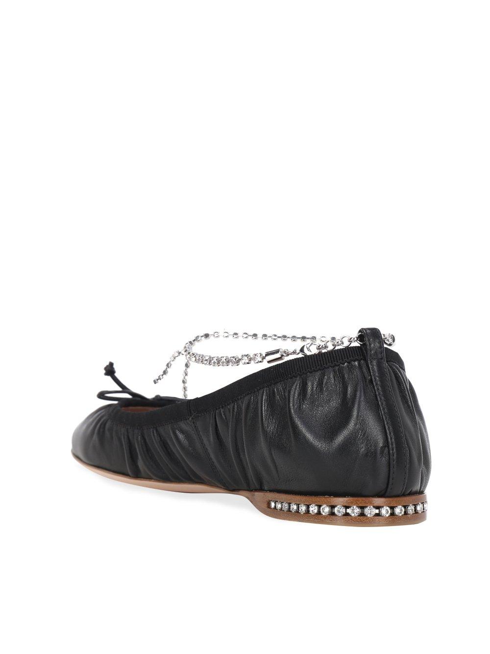 miu miu black ballet flats
