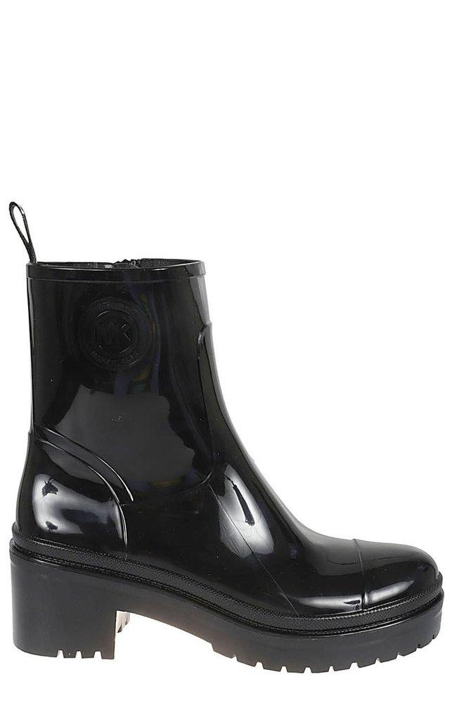 Michael kors black rubber boots sale