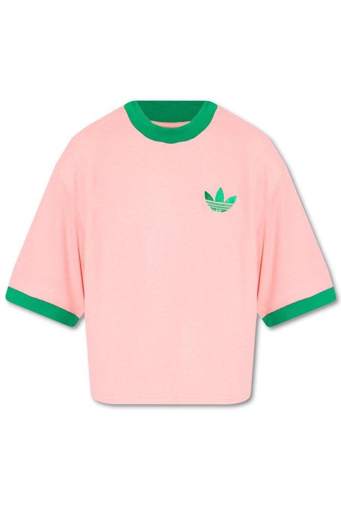 adidas Adicolor 70s Oversized Logo T-shirt in Pink | Lyst