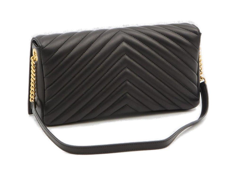 ショルダーバッグ・ポシェット SAINT LAURENT BLACK NAPPA LETAHER KATE 99 SHOULDER BAG Saint Laurent Kate 99 Quilted Shoulder Bag in Black | Lyst