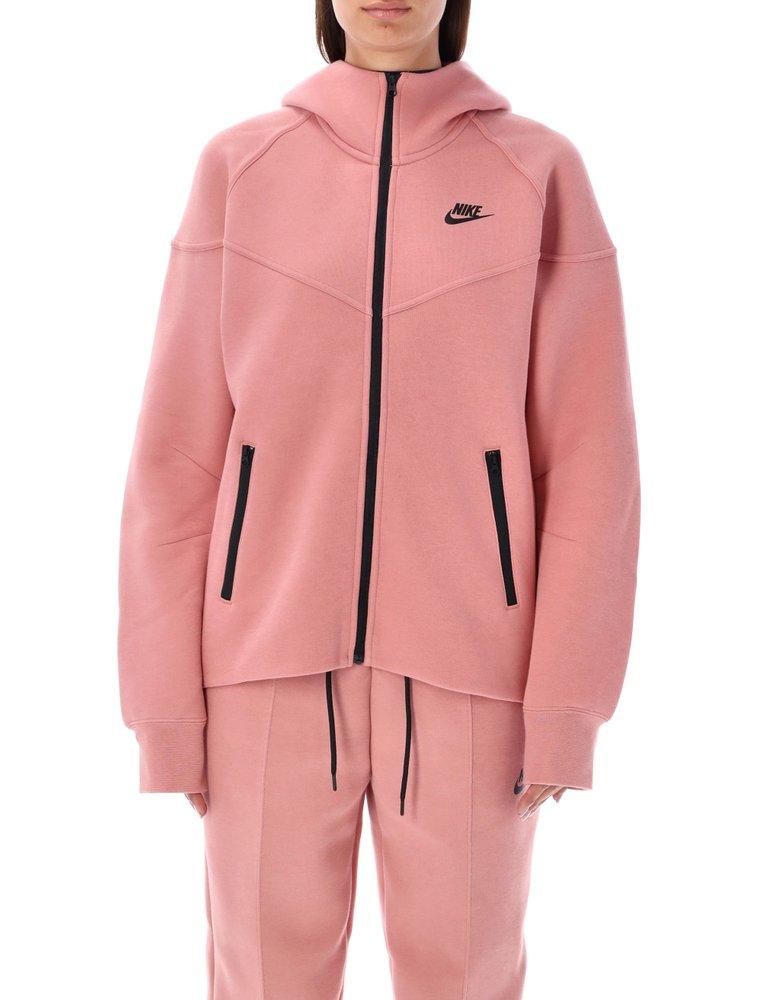 Nike Sportswear Tech Fleece Windrunner Full-zip Hoodie in Pink