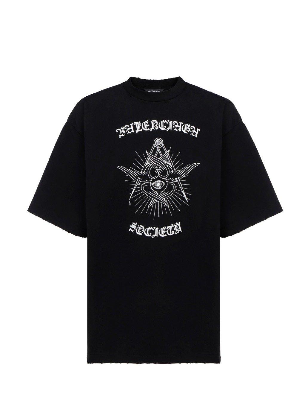 Balenciaga Cotton Free Your Mind T-shirt in Black for Men | Lyst