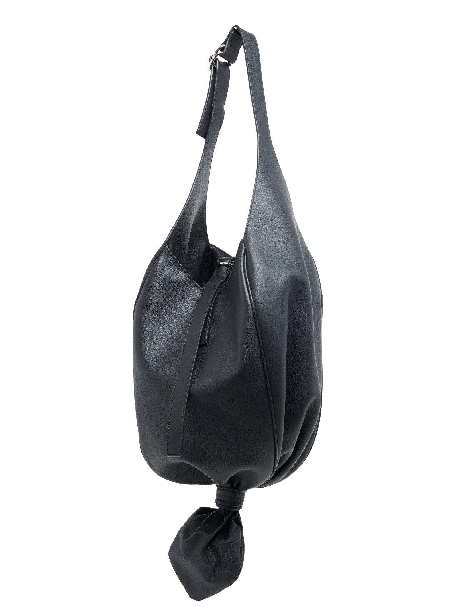JW Anderson Leather Knot Hobo Bag in Black - Lyst