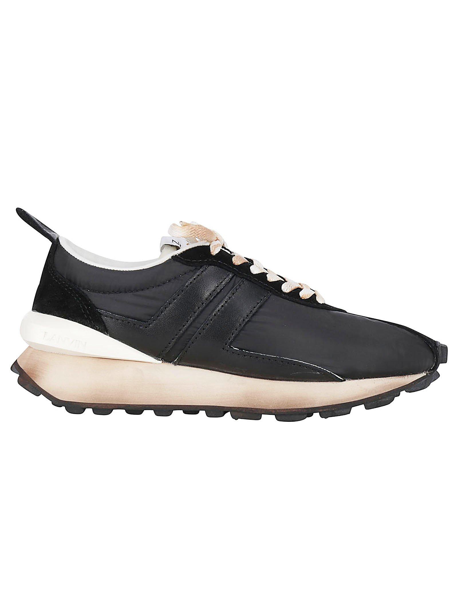 lanvin bumper sneaker on feet