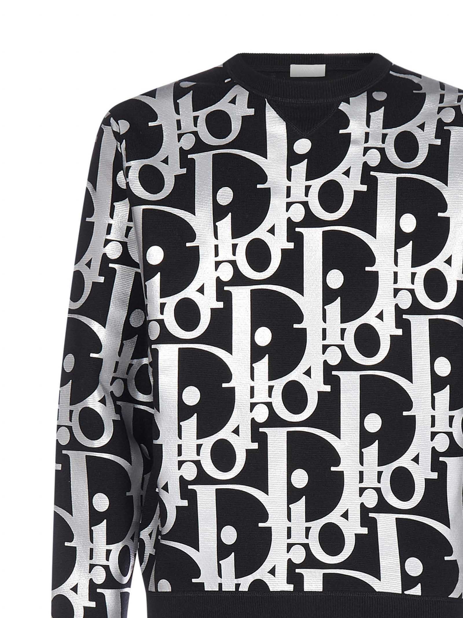 Dior Oblique Jacquard Sweater in Black for Men