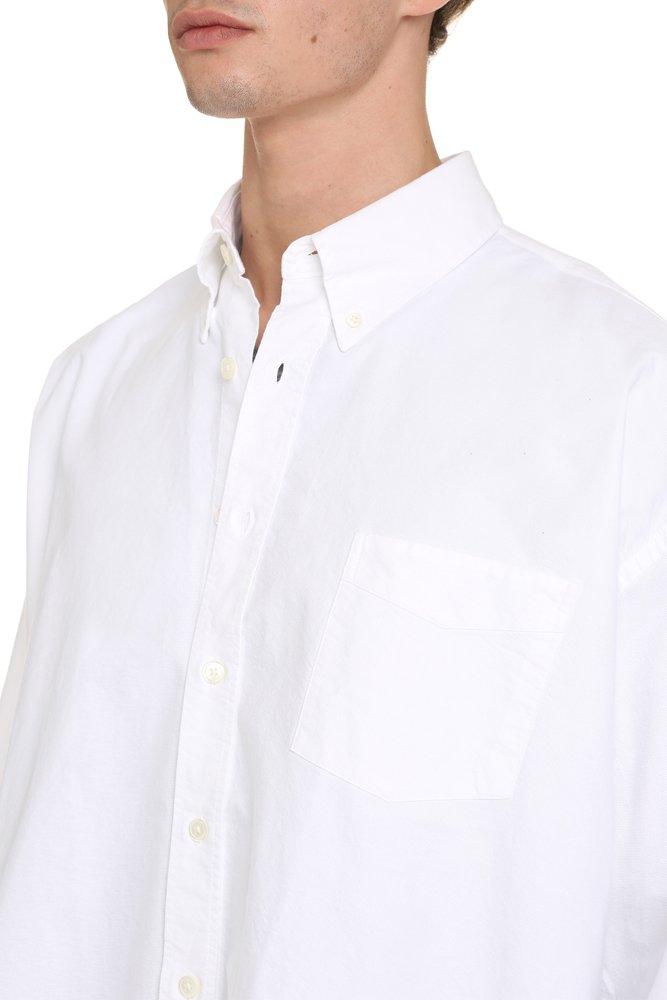 Our Legacy Borrowed Bd Oxford Shirt in White for Men | Lyst