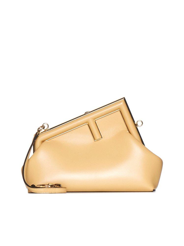Fendi First Logo Printed Clutch Bag in Natural Lyst Canada