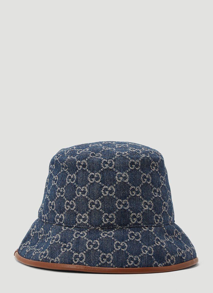 Gucci GG Denim Bucket Hat in Blue for Men | Lyst
