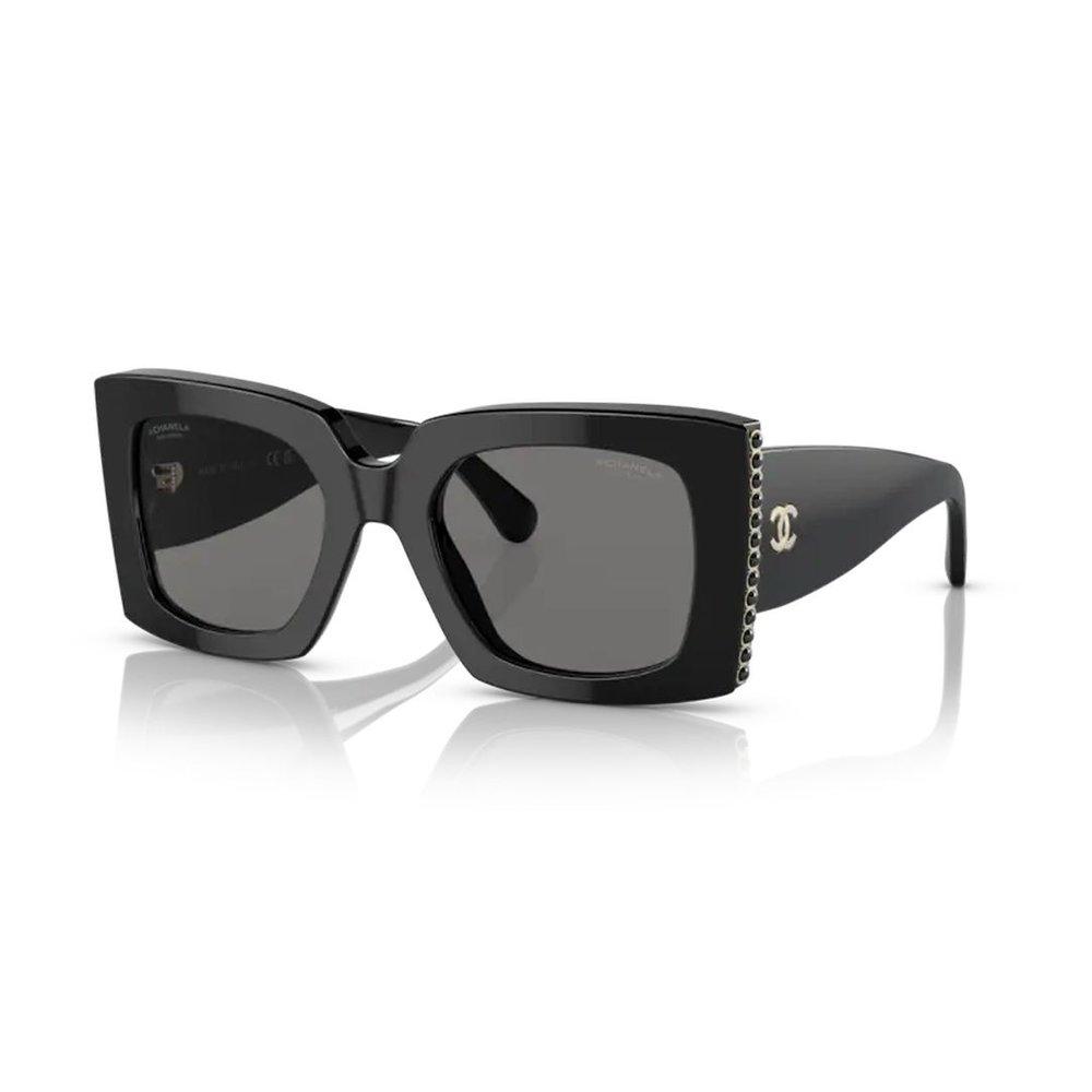Chanel Square Frame Sunglasses in Black