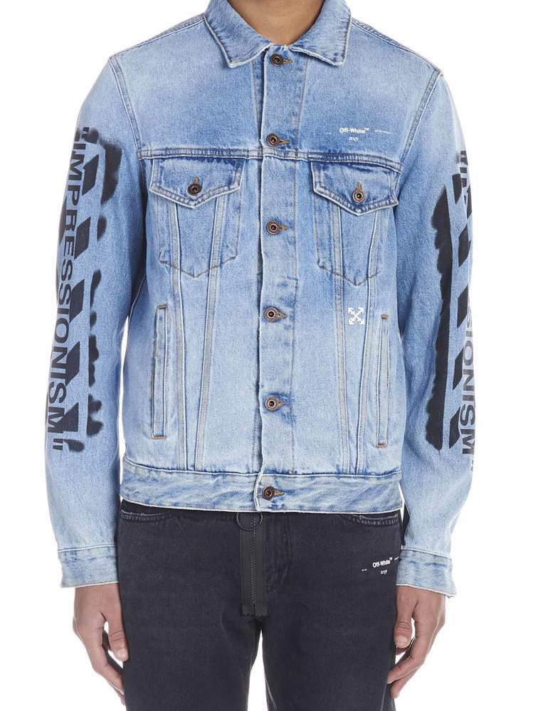 Off-White c/o Virgil Abloh 'impressionism' Denim Jacket in Blue for Men |  Lyst Canada