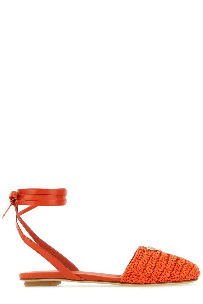 Prada raffia sandals sale