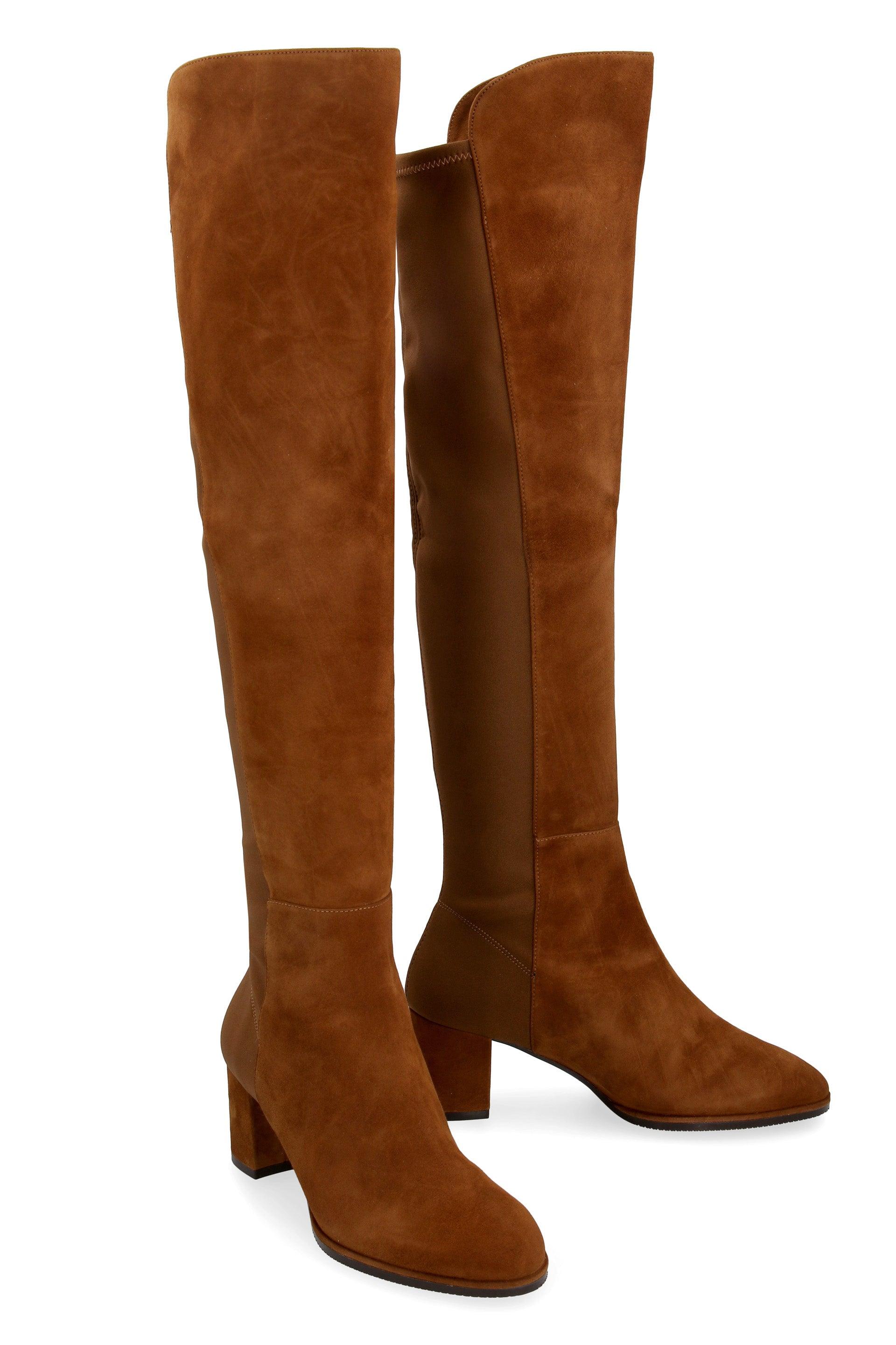 stuart weitzman tan suede boots