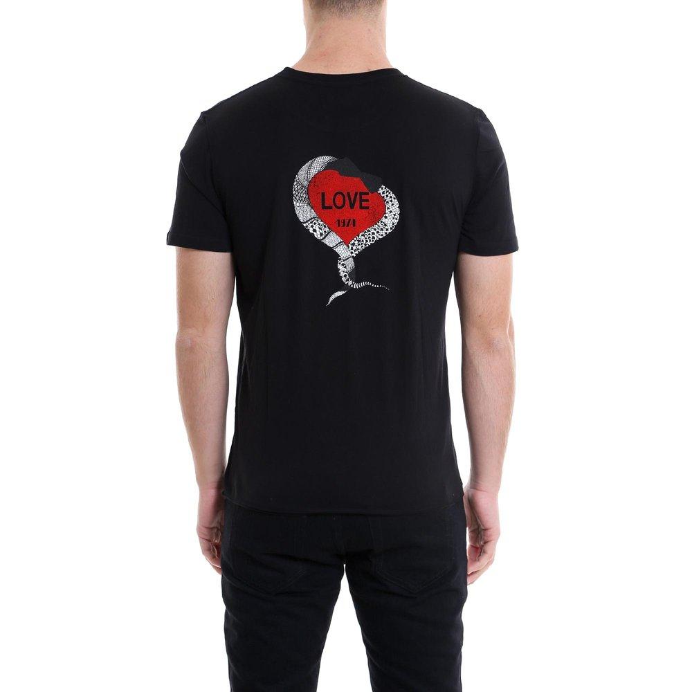 Saint Laurent Love 1974 T-shirt in Black for Men | Lyst