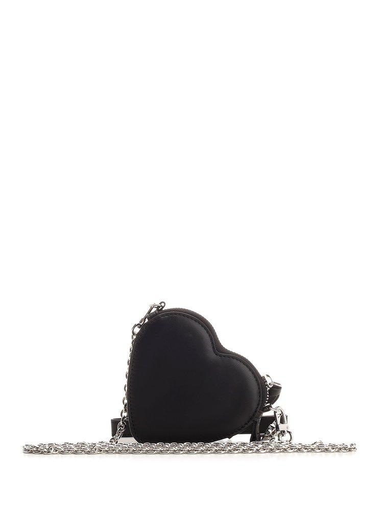 Vivienne Westwood Orb Heart Clutch In Black