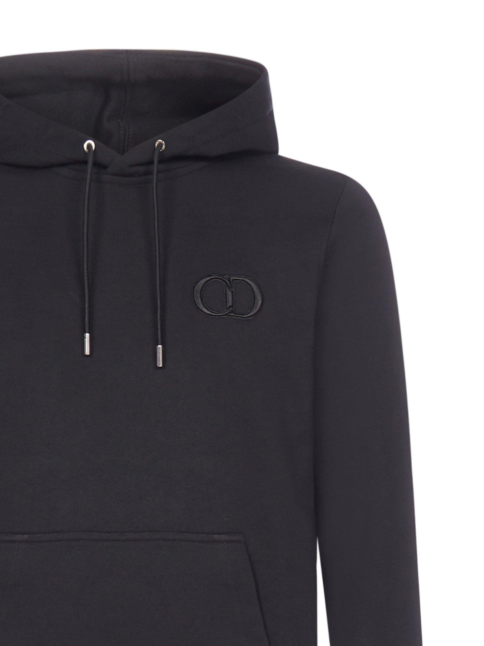 Dior Cd Icon Hooded Sweatshirt in Black for Men | Lyst