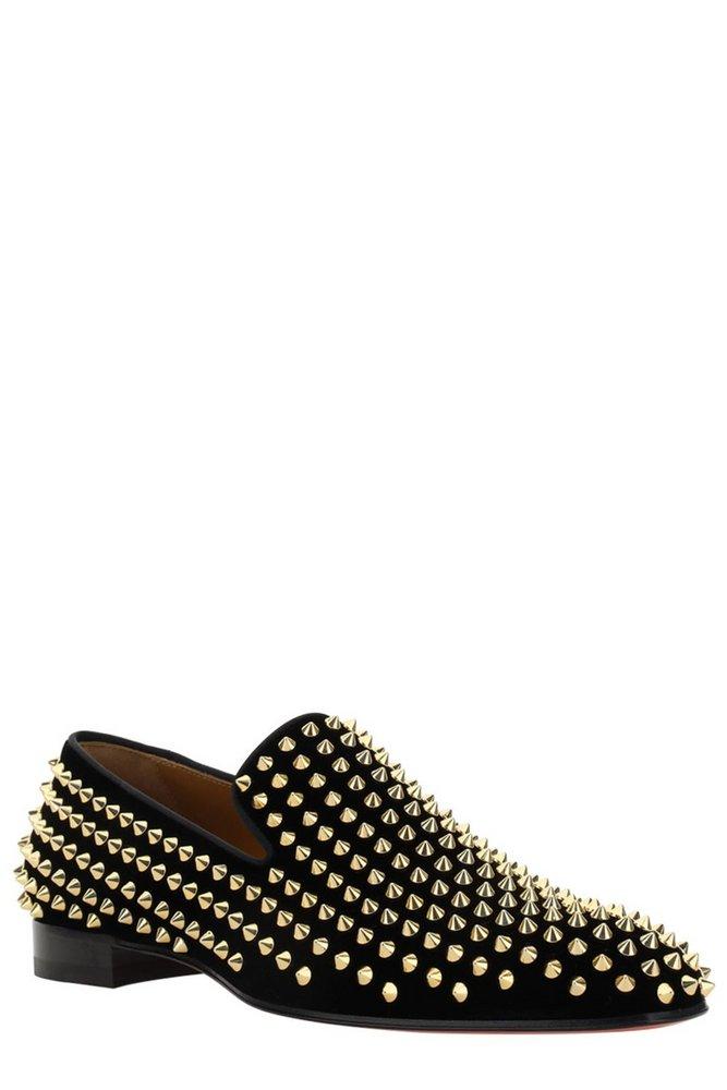 Christian Spikes Loafers in Black Men | Lyst