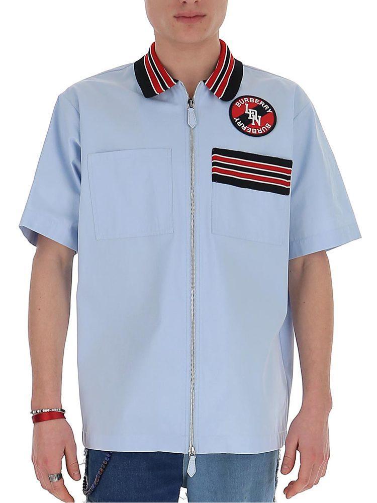 burberry zip shirt