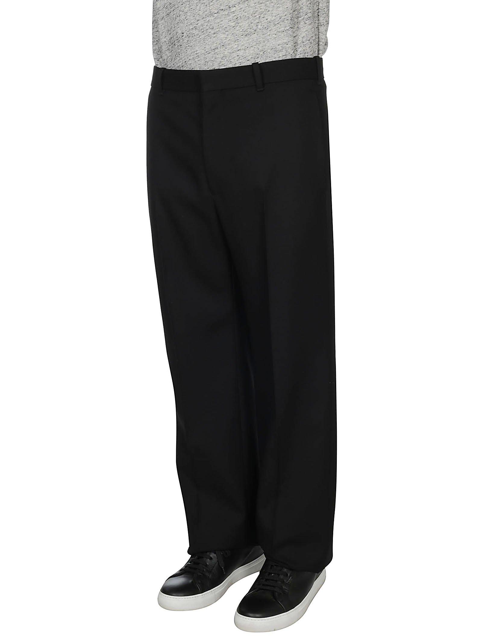 Balenciaga Wool Tailored Trousers in Black for Men - Lyst