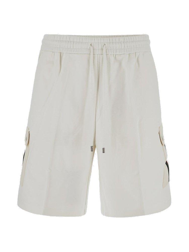 Gucci Web Detailed Jersey Shorts in White for Men | Lyst