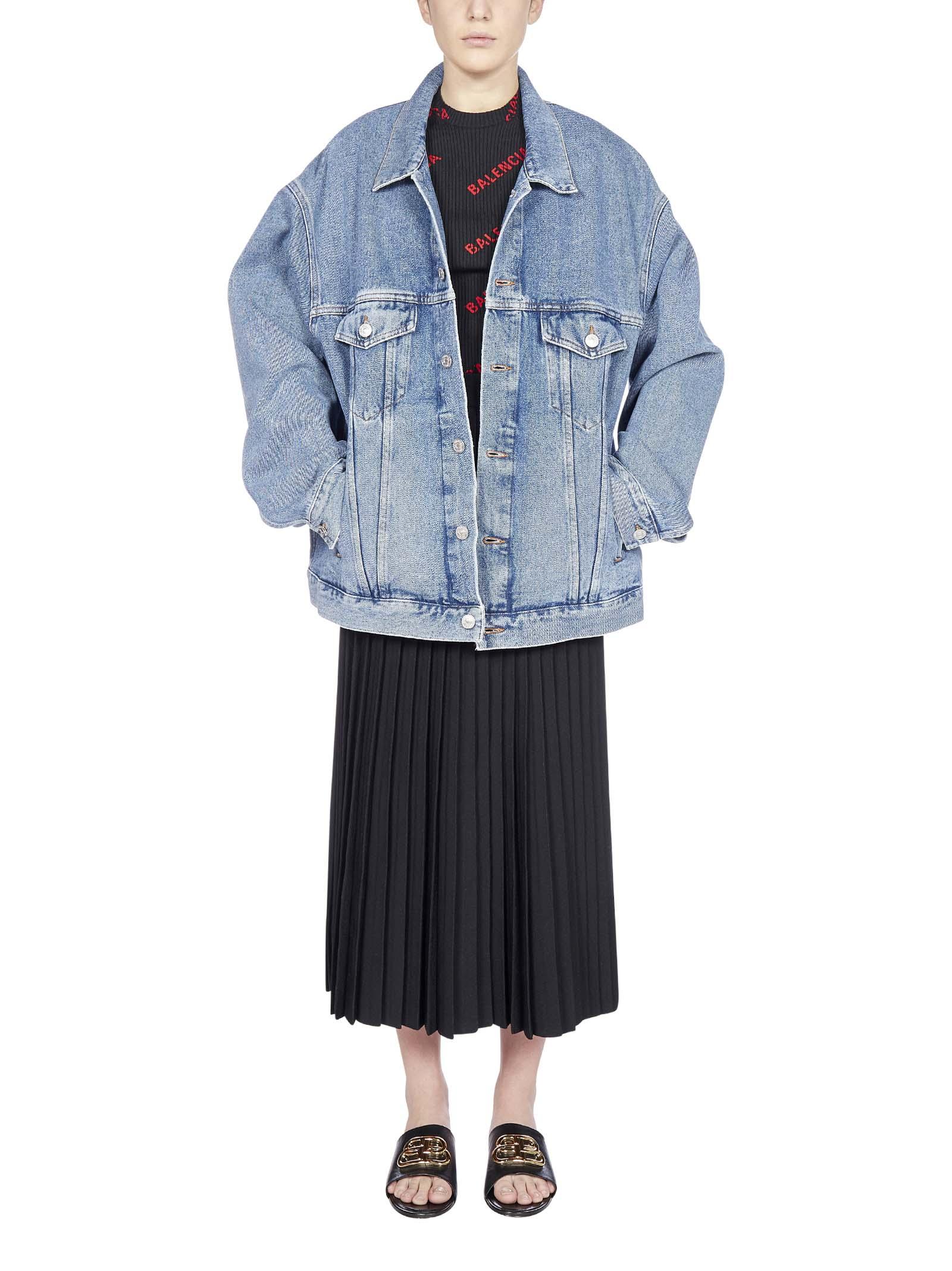 Denim jacket balenciaga hot sale
