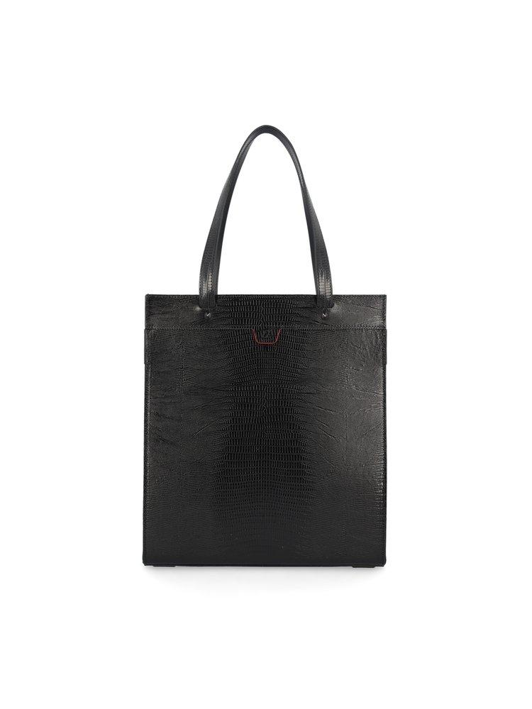 Christian Louboutin Black/Loubi/Black Ruistote Leather Tote Bag