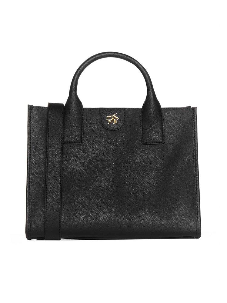 DKNY Logo Lettering Top Handle Bag in Black Lyst