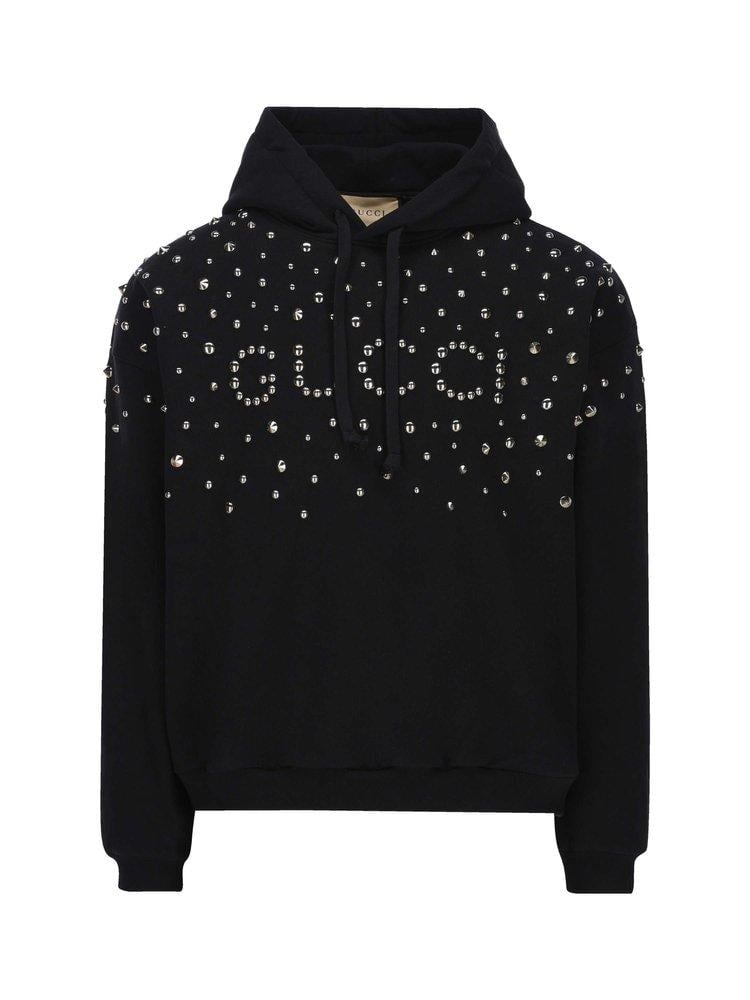 Embellished clearance drawstring hoodie