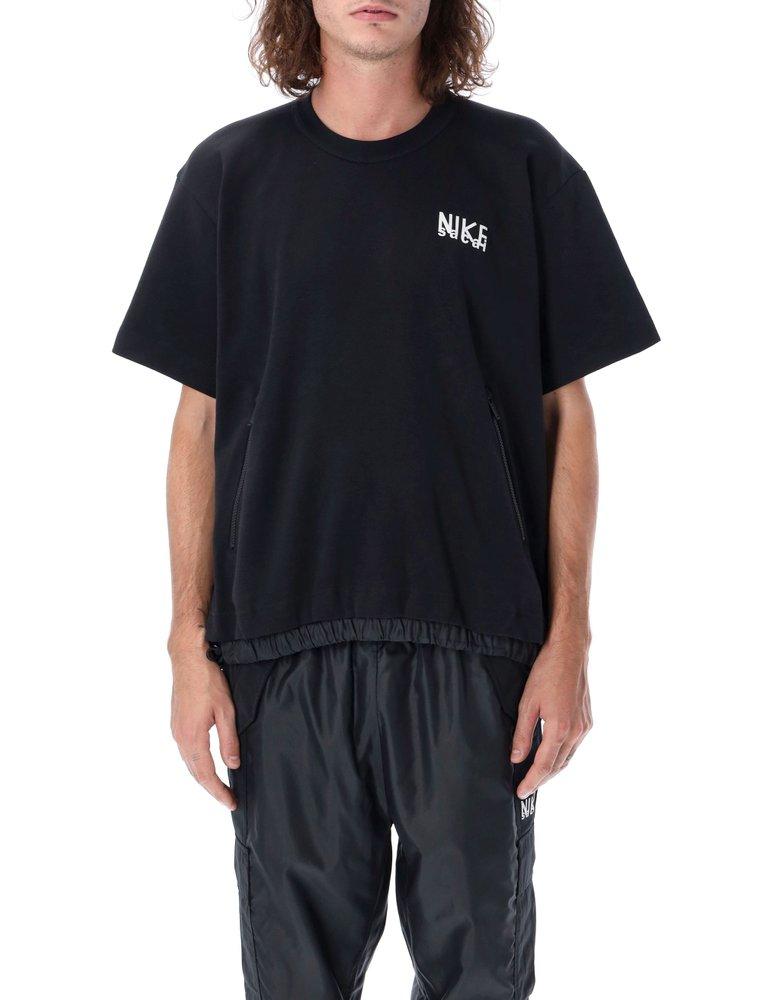 Nike X Sacai Logo Printed Oversized T-shirt in Black for Men | Lyst