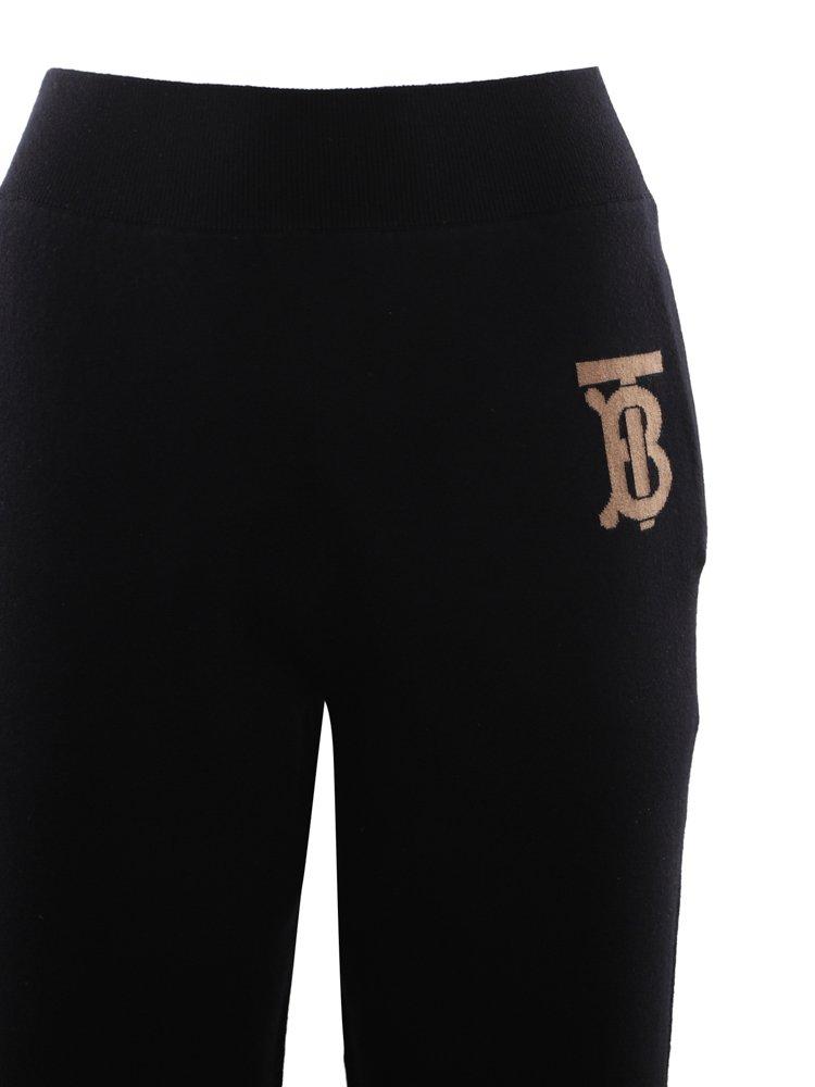 TB Logo Fleece Sweatpants in Brown - Burberry