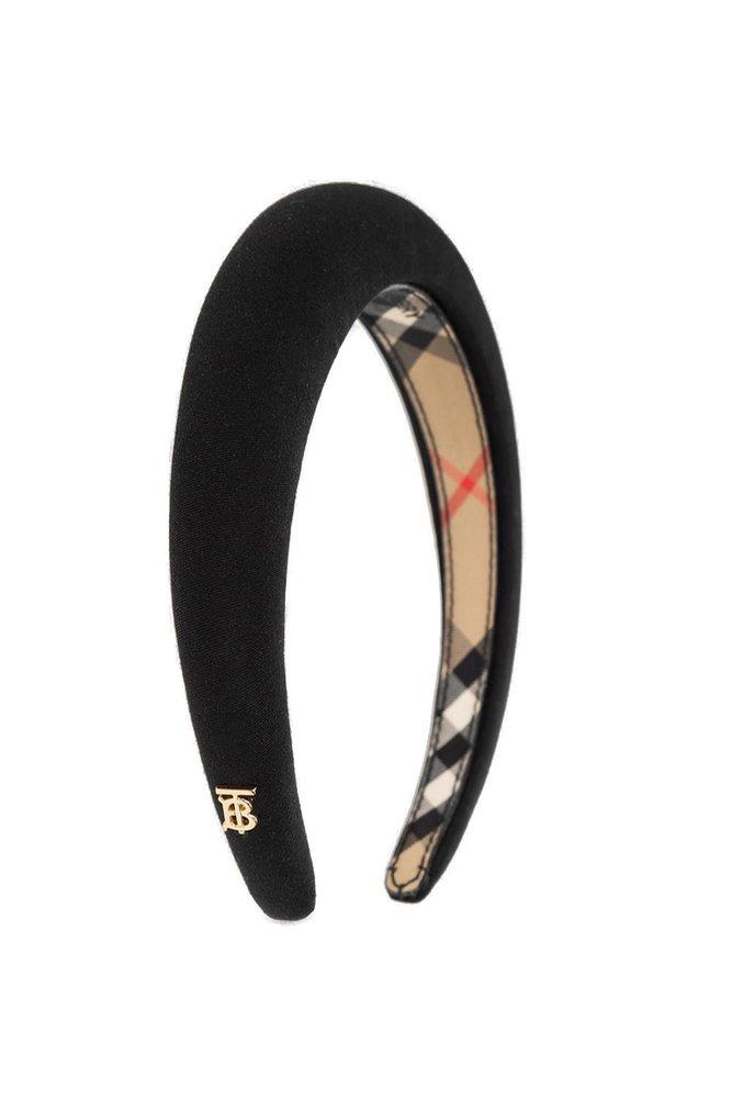 Burberry Headband With Logo in Black | Lyst