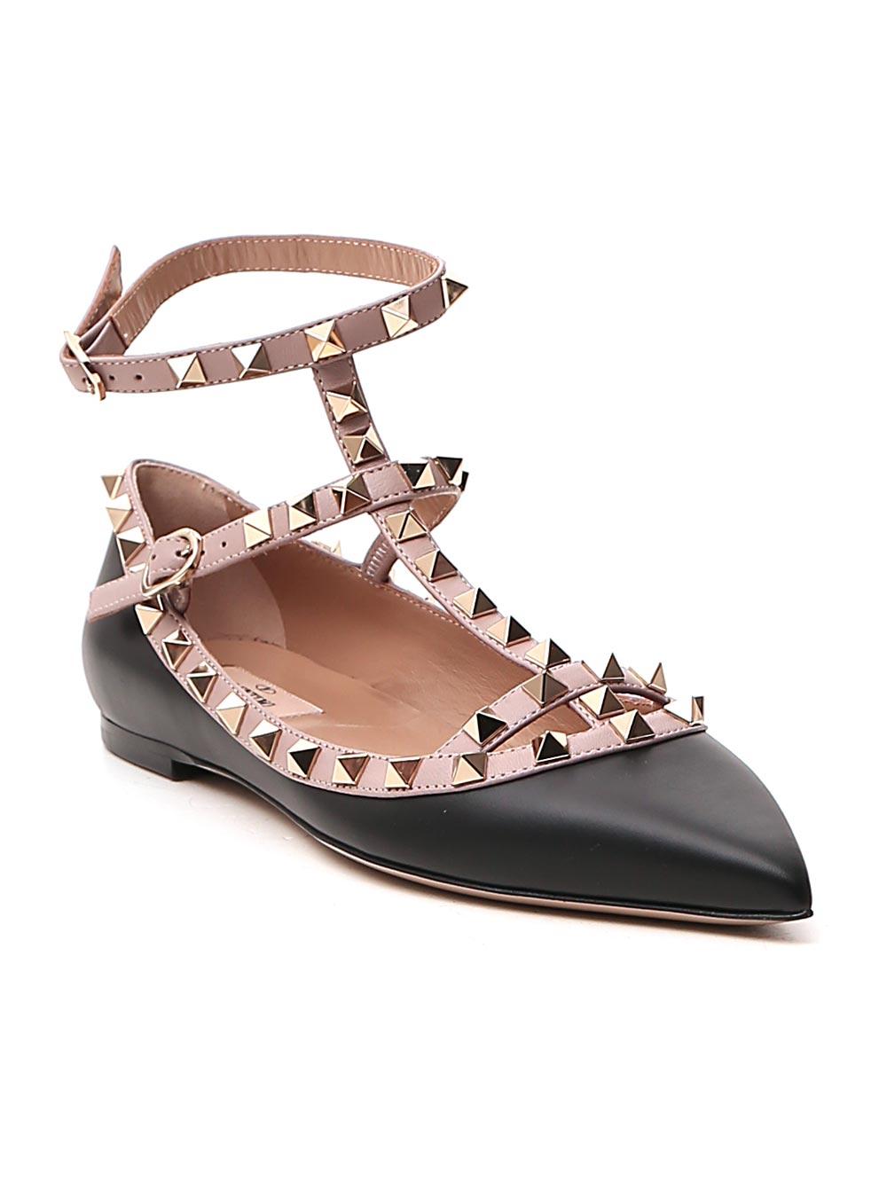 valentino caged ballet flats