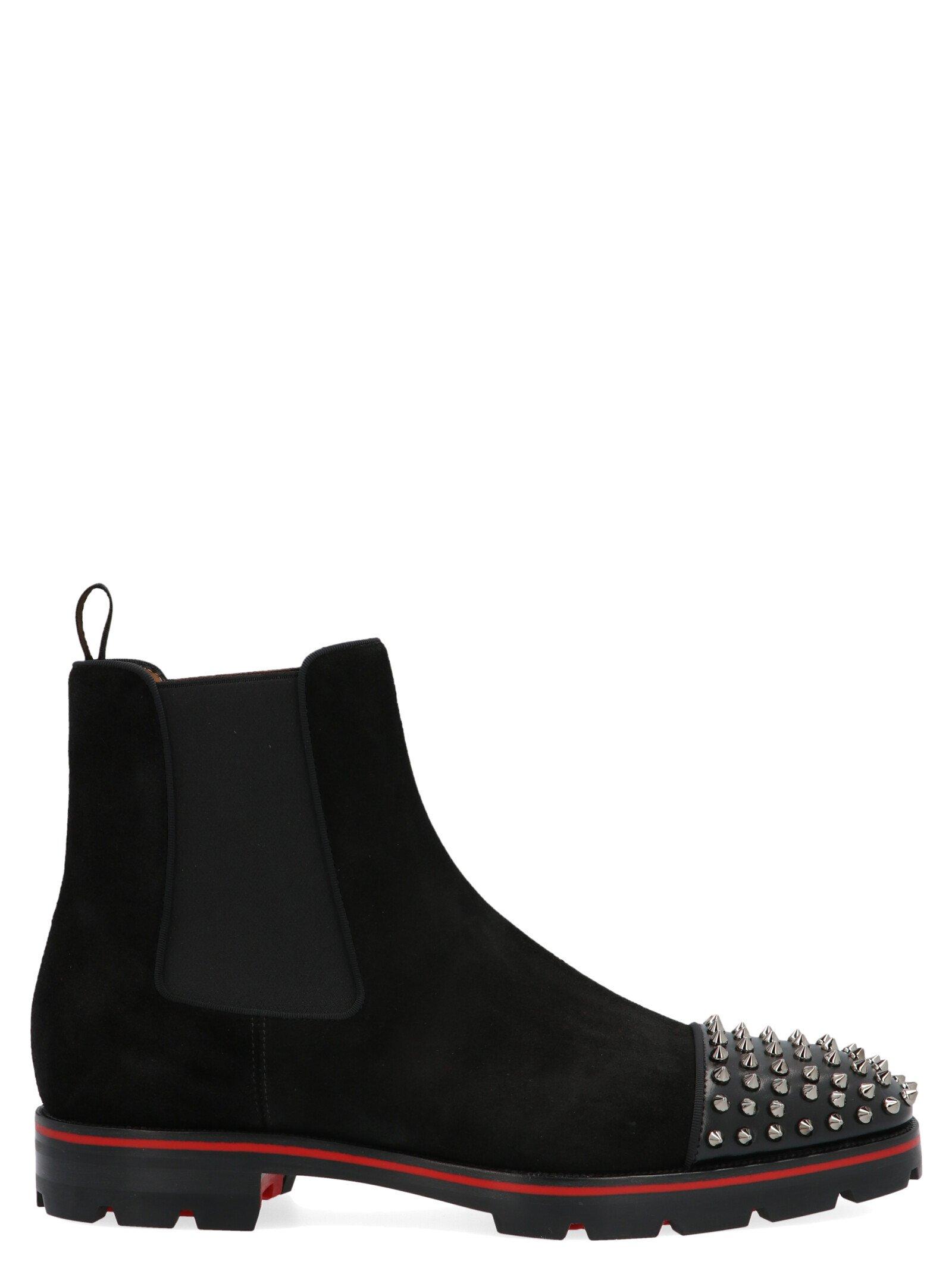 louboutin boots with spikes