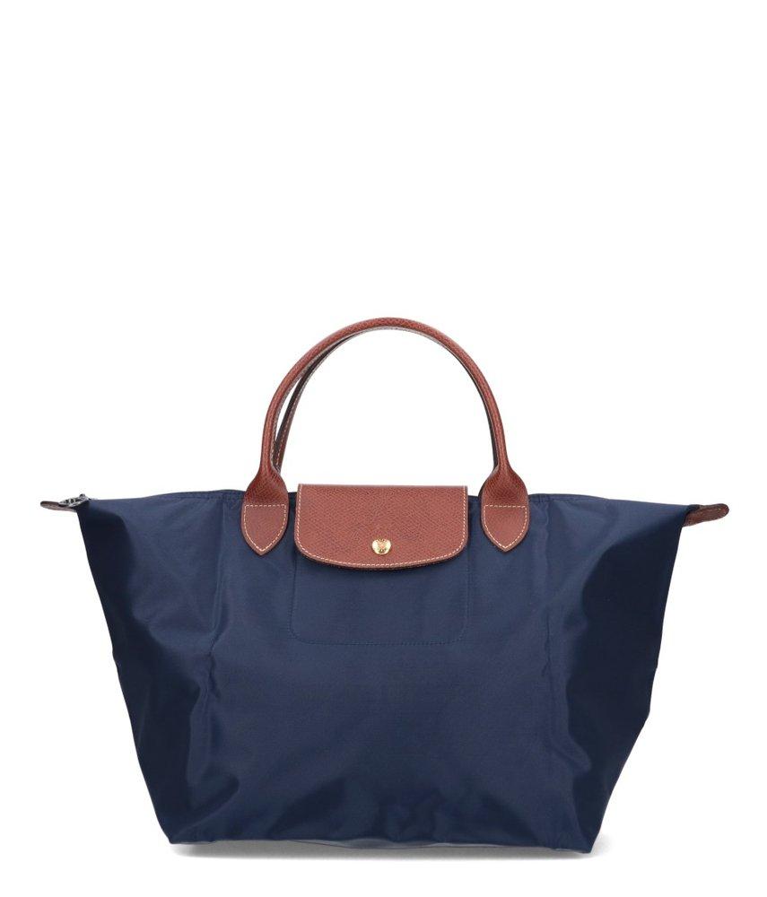 Longchamp Le Pliage Medium Shopping Bag in Blue