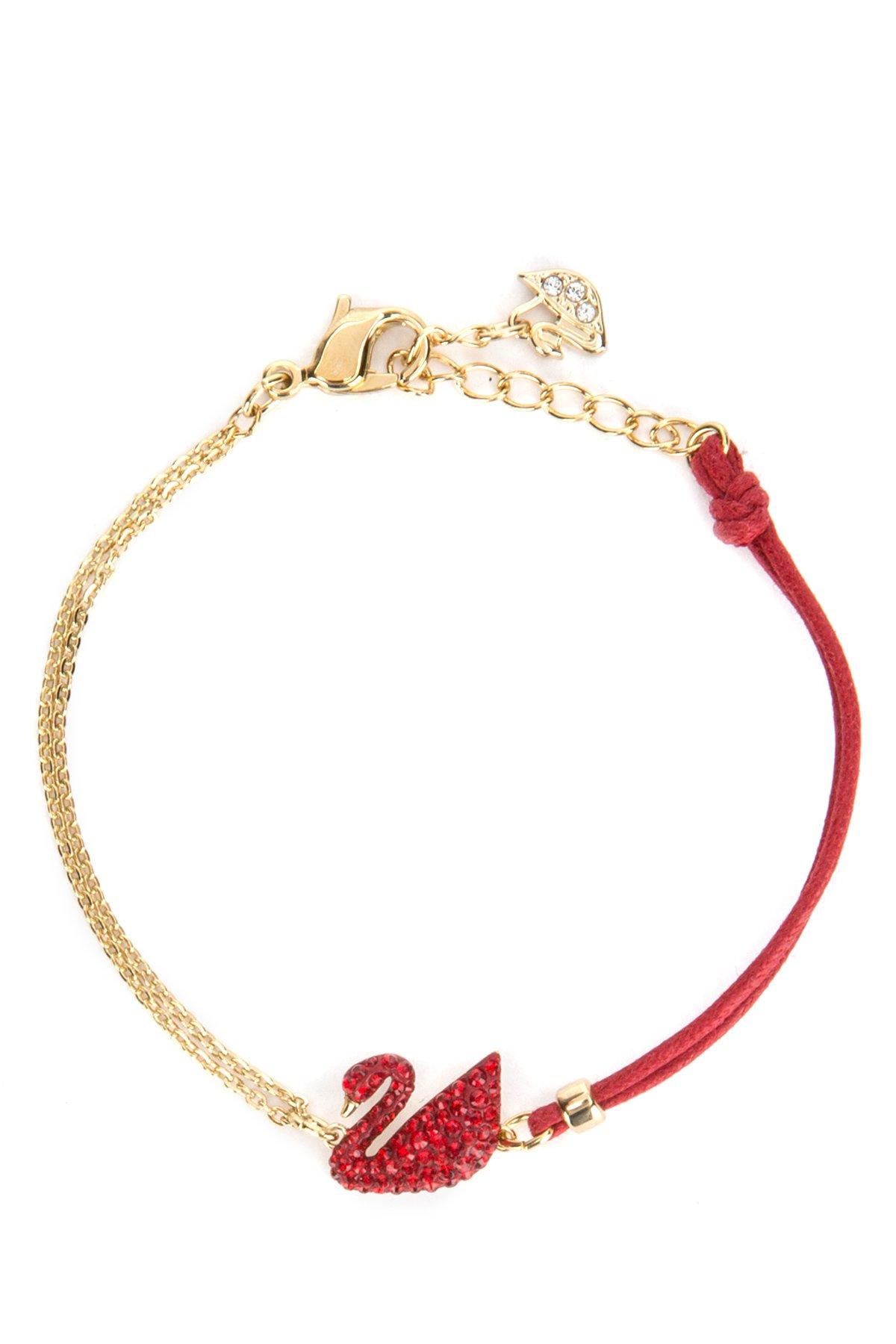 Swarovski Swan Bracelet in Red | Lyst