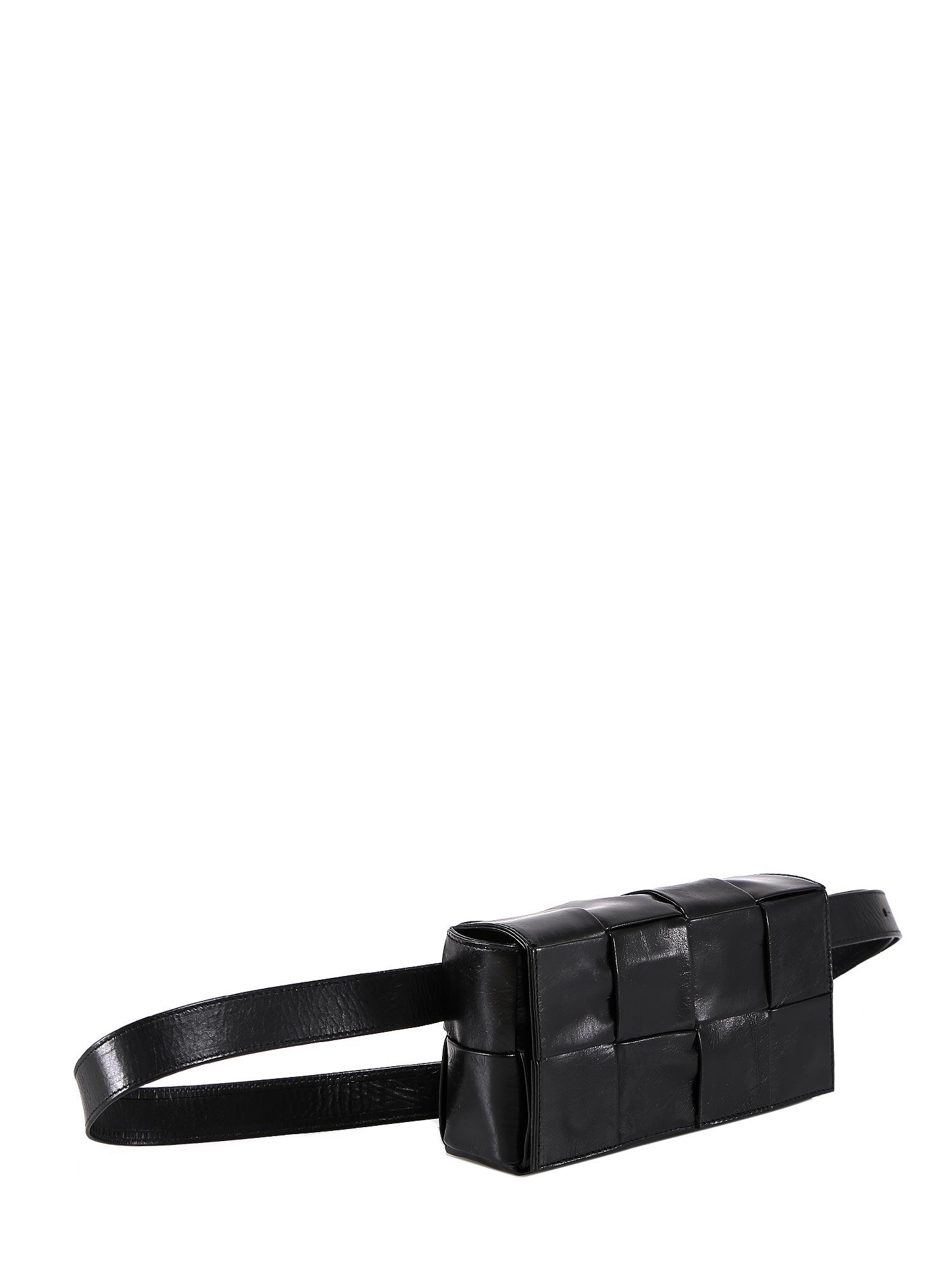 Bottega Veneta Mini Cassette Belt Bag in Black for Men | Lyst