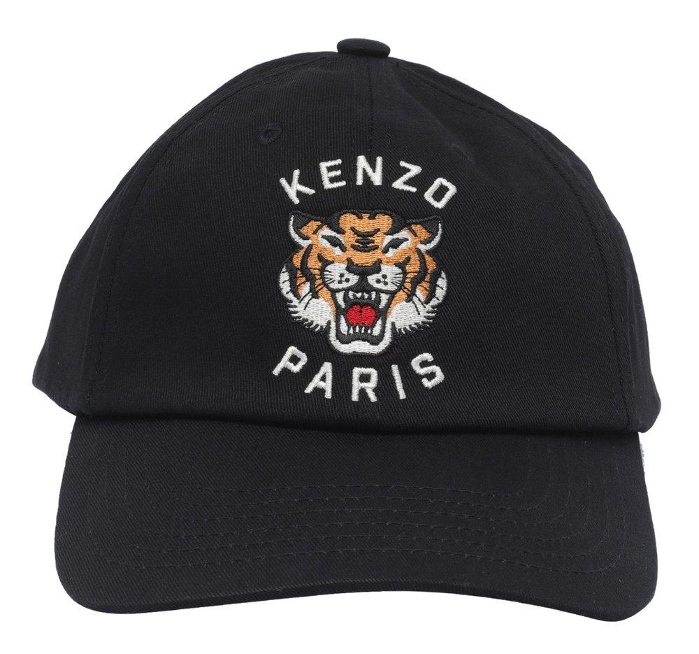 KENZO Tiger Embroidered Baseball Cap in Black Lyst UK