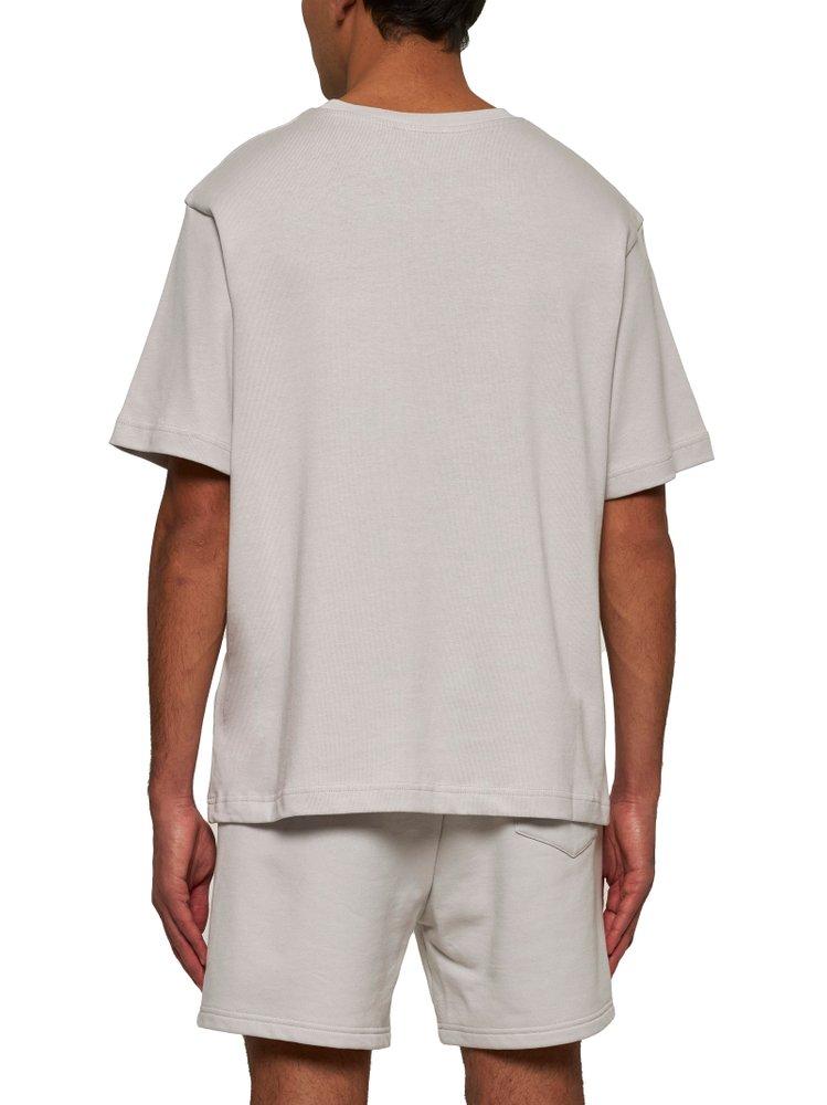 CASABLANCA Greek Temple Oversized T-Shirt in White for Men