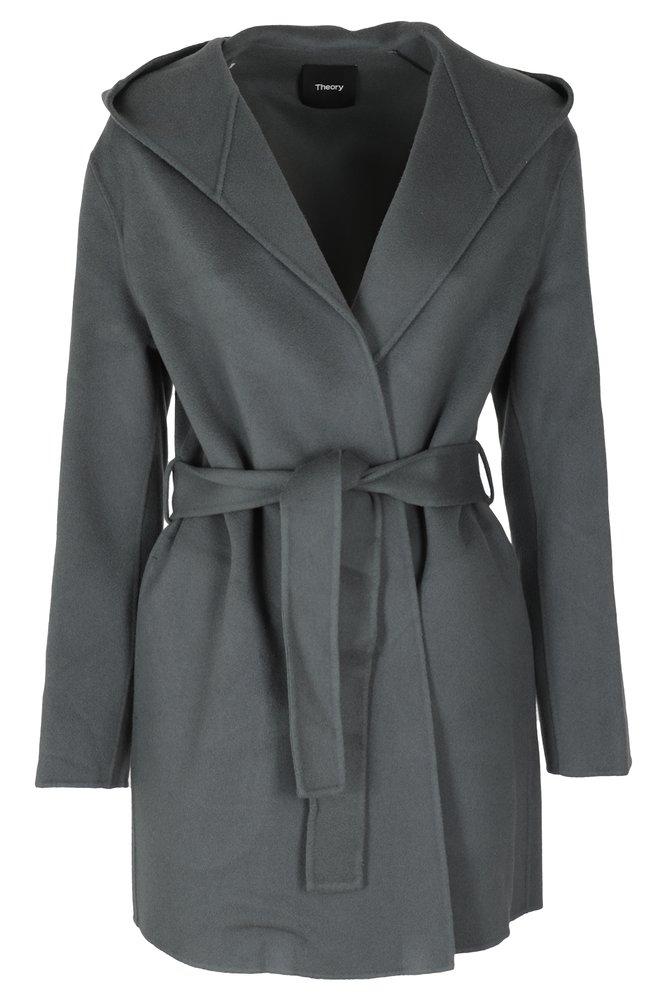 theory hooded coat