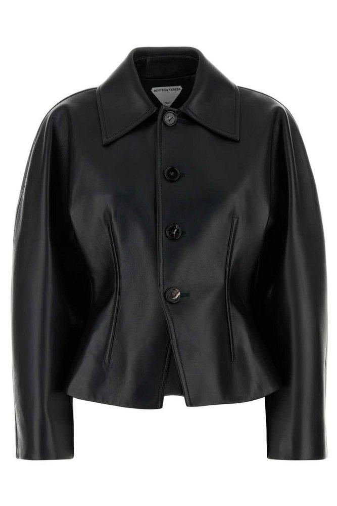 【関税送料込】Bottega Veneta  ジャケット black Bottega Veneta - Bonded Cotton Blouson Jacket - Black