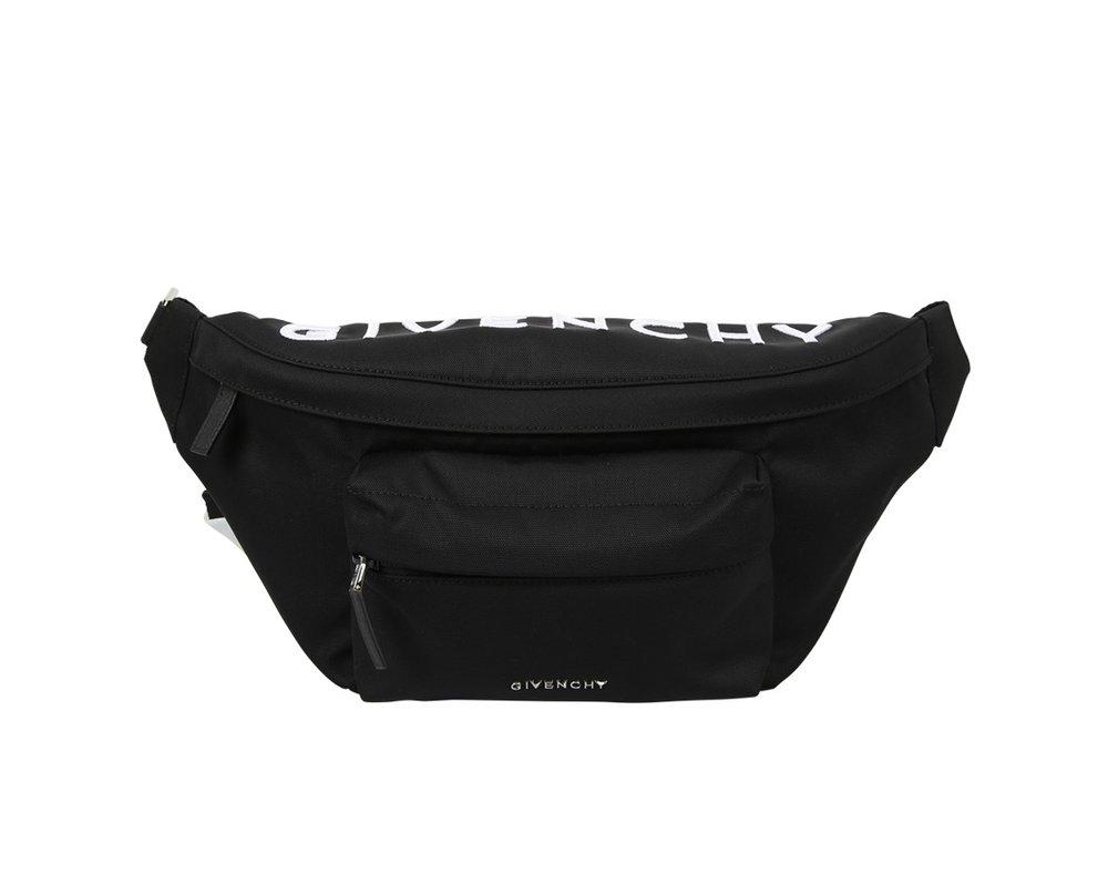 black chanel waist bag